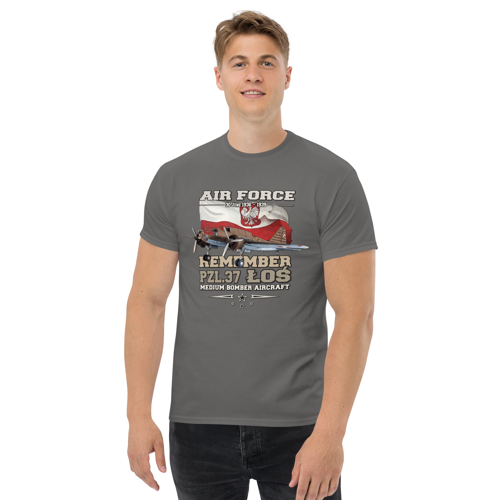 PZL-37 LOS Polish Air Force t-shirt